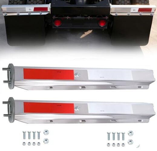 Straight Mud Flap Hangers for Semi Truck Mud Flaps Brackets 2 1/2" Bolt Spacing