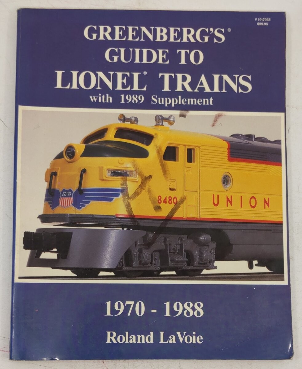 Greenberg's Guide To Lionel Trains With 1989 Supplements Paperback Book