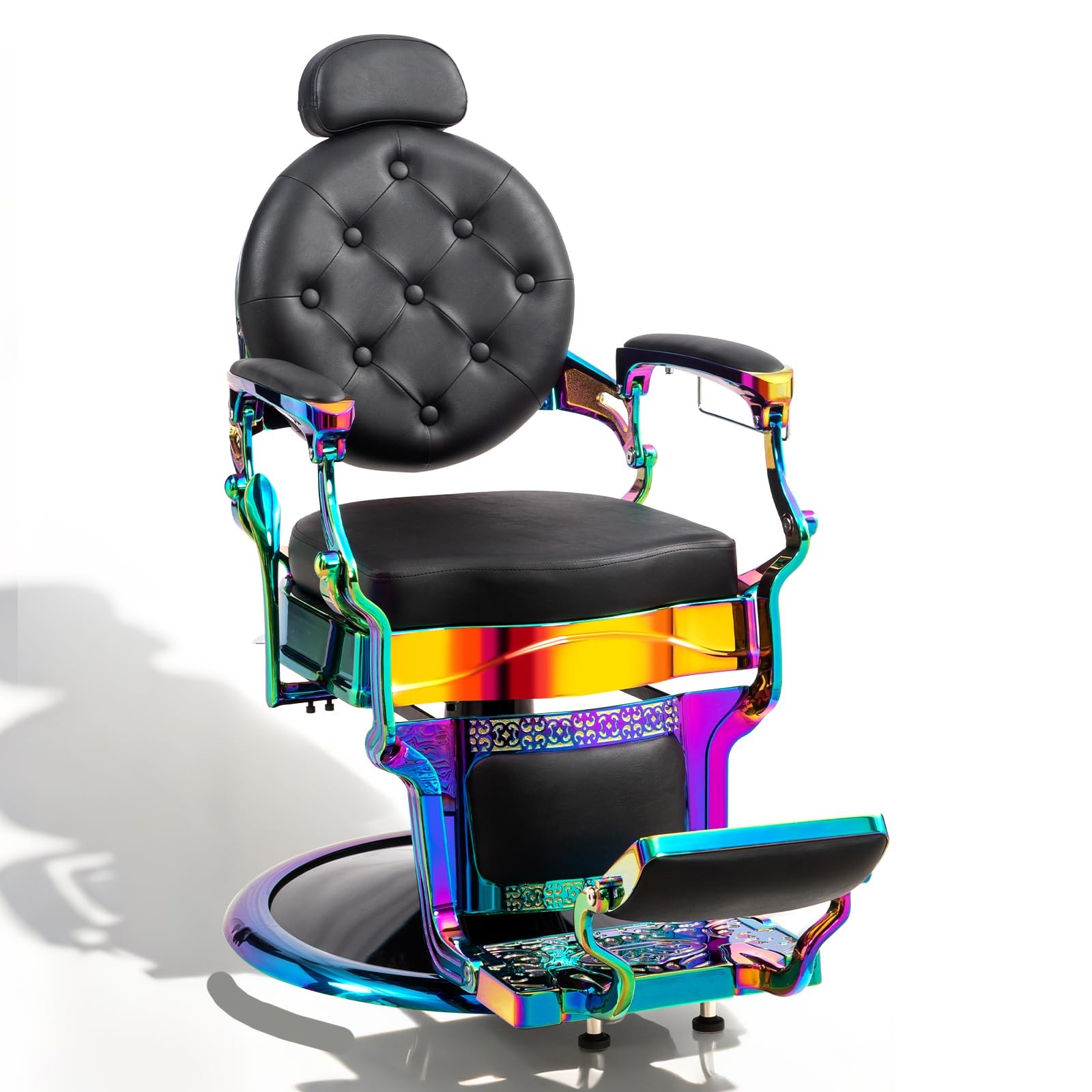 Professional Salon Chair for Styling & Shampoo, 135° Recline, Removable Headrest