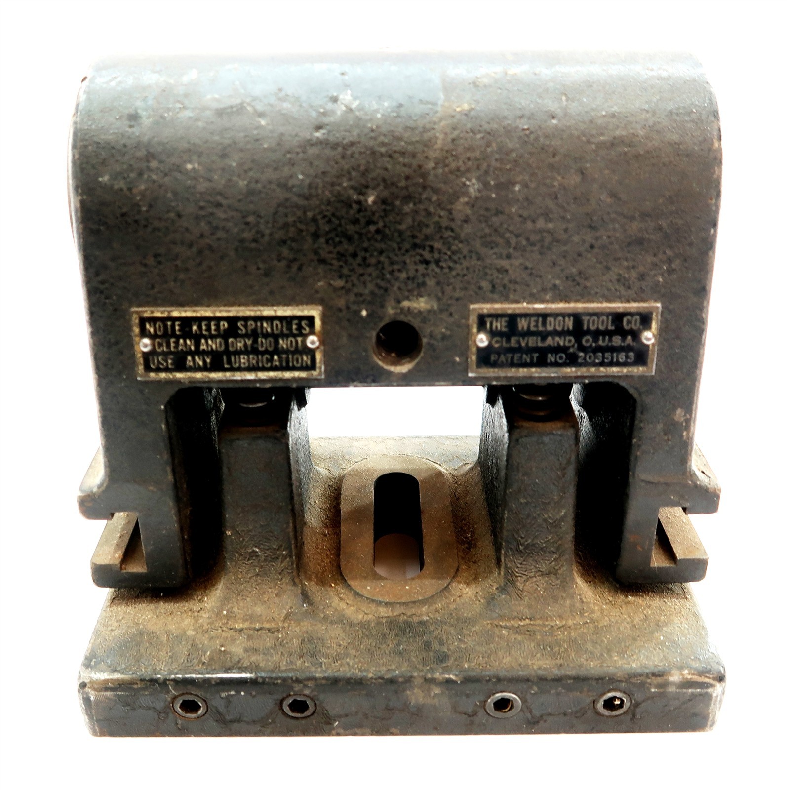 Vintage 1930's WELDON TOOL CO SPINDLE Tool Holder Base Only ~ Heavy Solid Steel