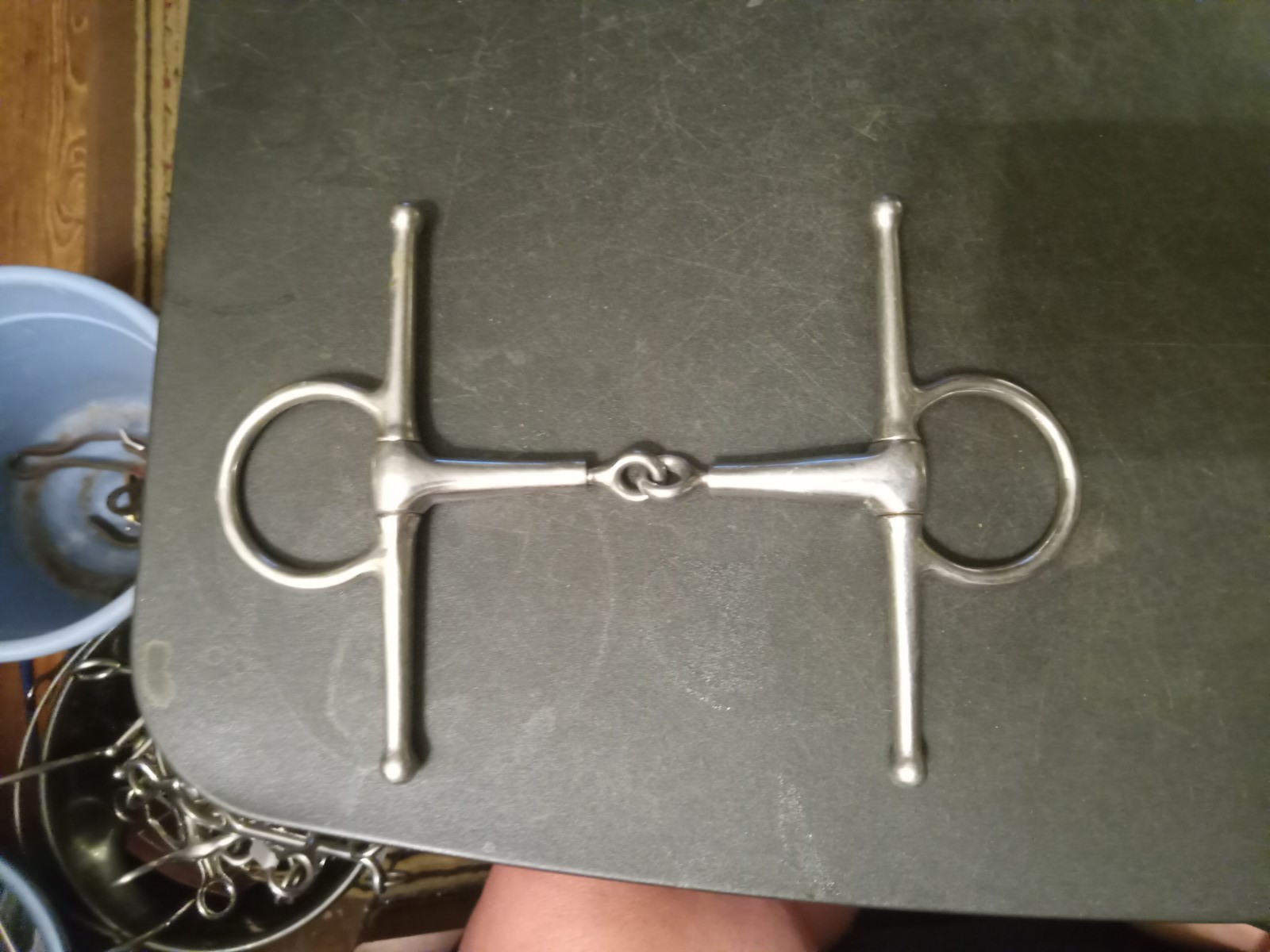 Used full cheek snaffle Bit 5 in mouth  swivel center