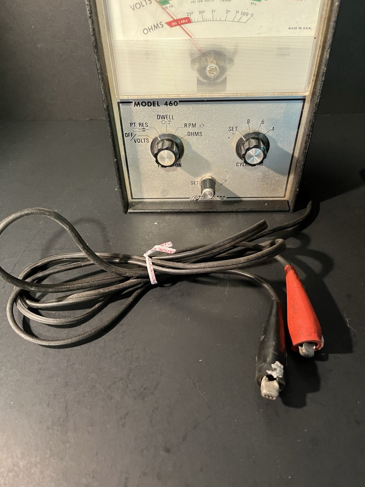 Vtg Tachometer Peerless Hand-Held Instruments 5-in-1 Engine Analyzer Model 460
