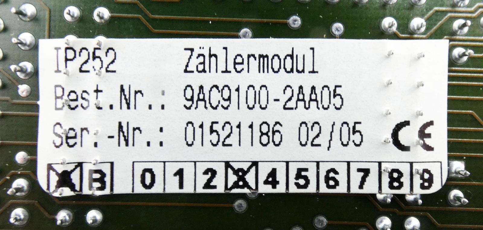 Siemens 9AC9100-2AA05 E-Stand: A3 Meter Module -Unused-