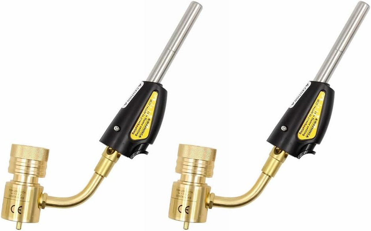 QWORK Torch Swirl Tips, 2 Pack, Compatible with Map-Pro/Lp Gas, Self Lighting, G