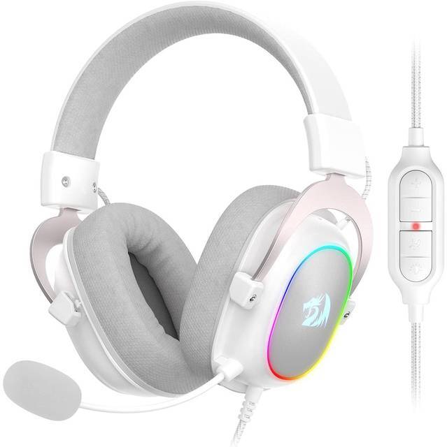 Redragon H510 ZEUS-X RED-H510-RUWT RGB Wired Gaming Headset (White)
