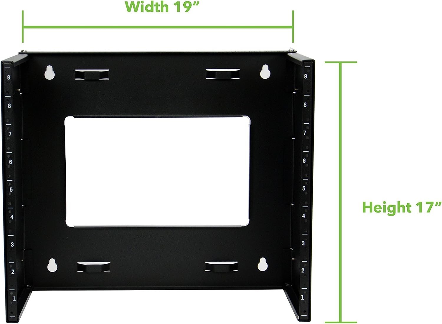 NavePoint Adjustable Depth 19" Wallmount Bracket 9U - Patch Panel