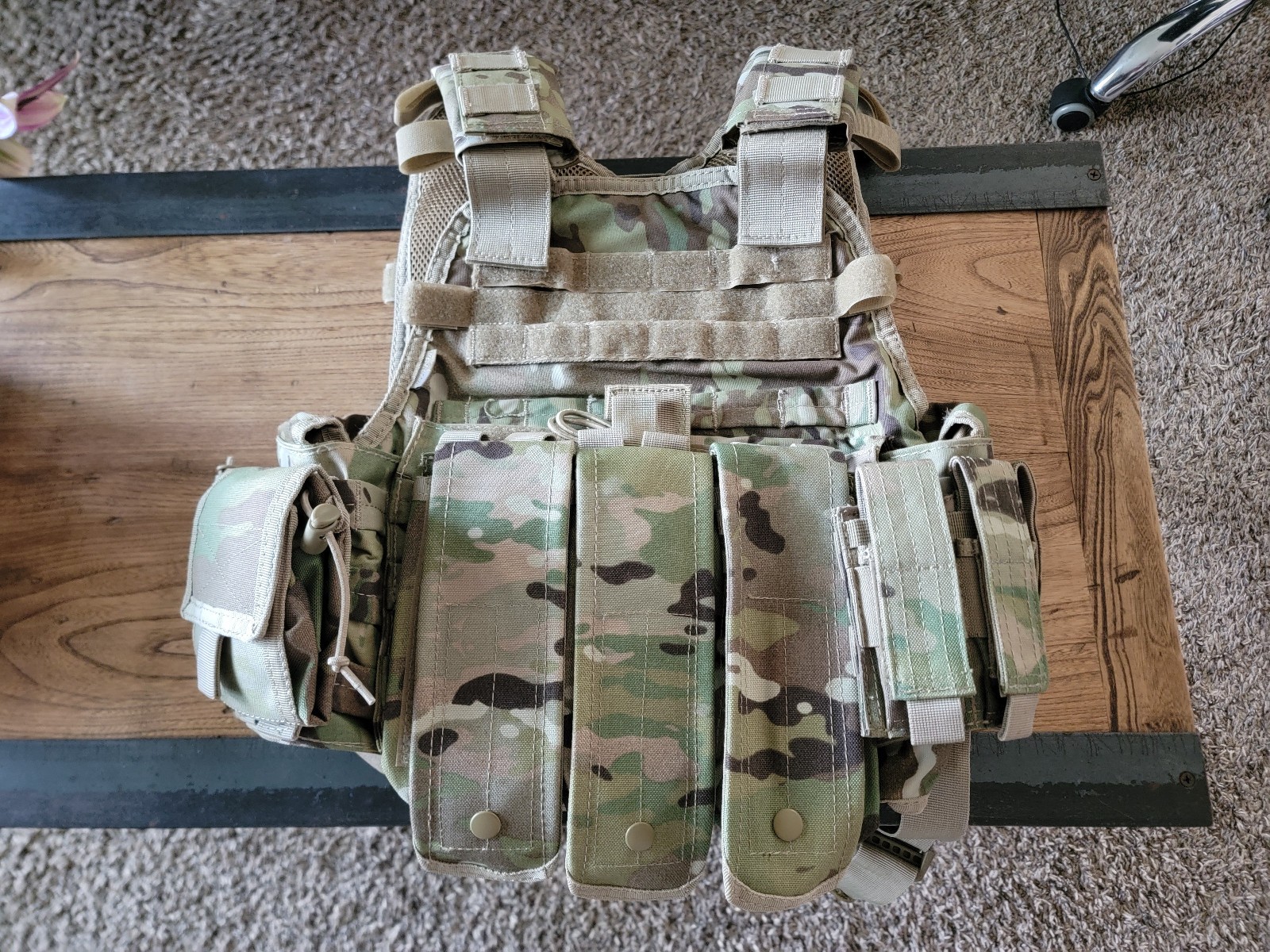 CONDOR Tactical Vest Multicam Operator Plate Carrier with Pouches - No Plates