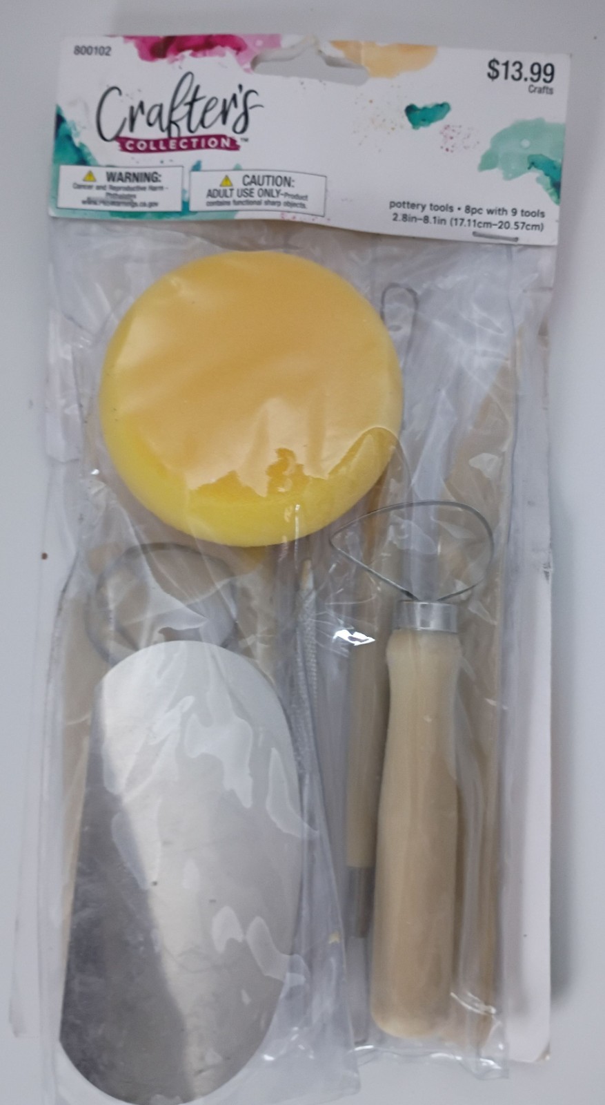 Crafter's Collection 8-piece pottery tool set