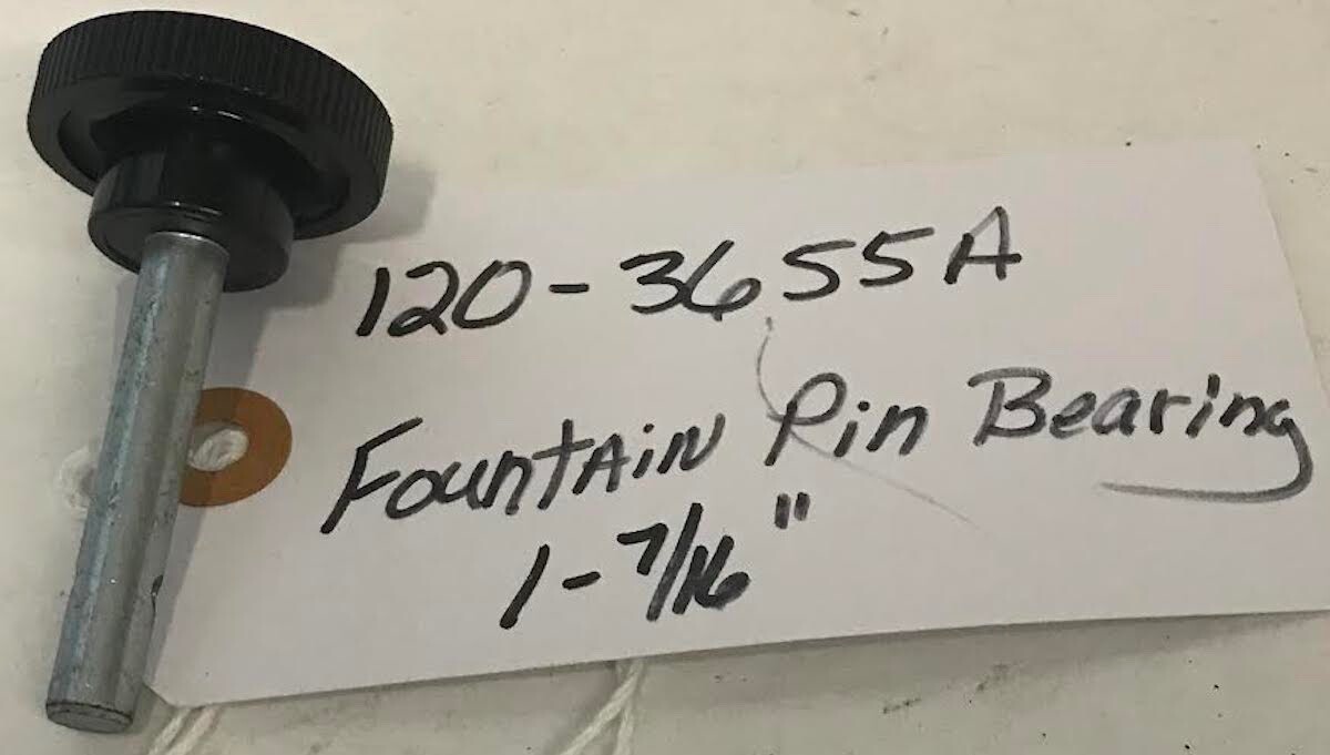 120-3655-A Short Pin Assy Shaft 1-7/8" (W-165)