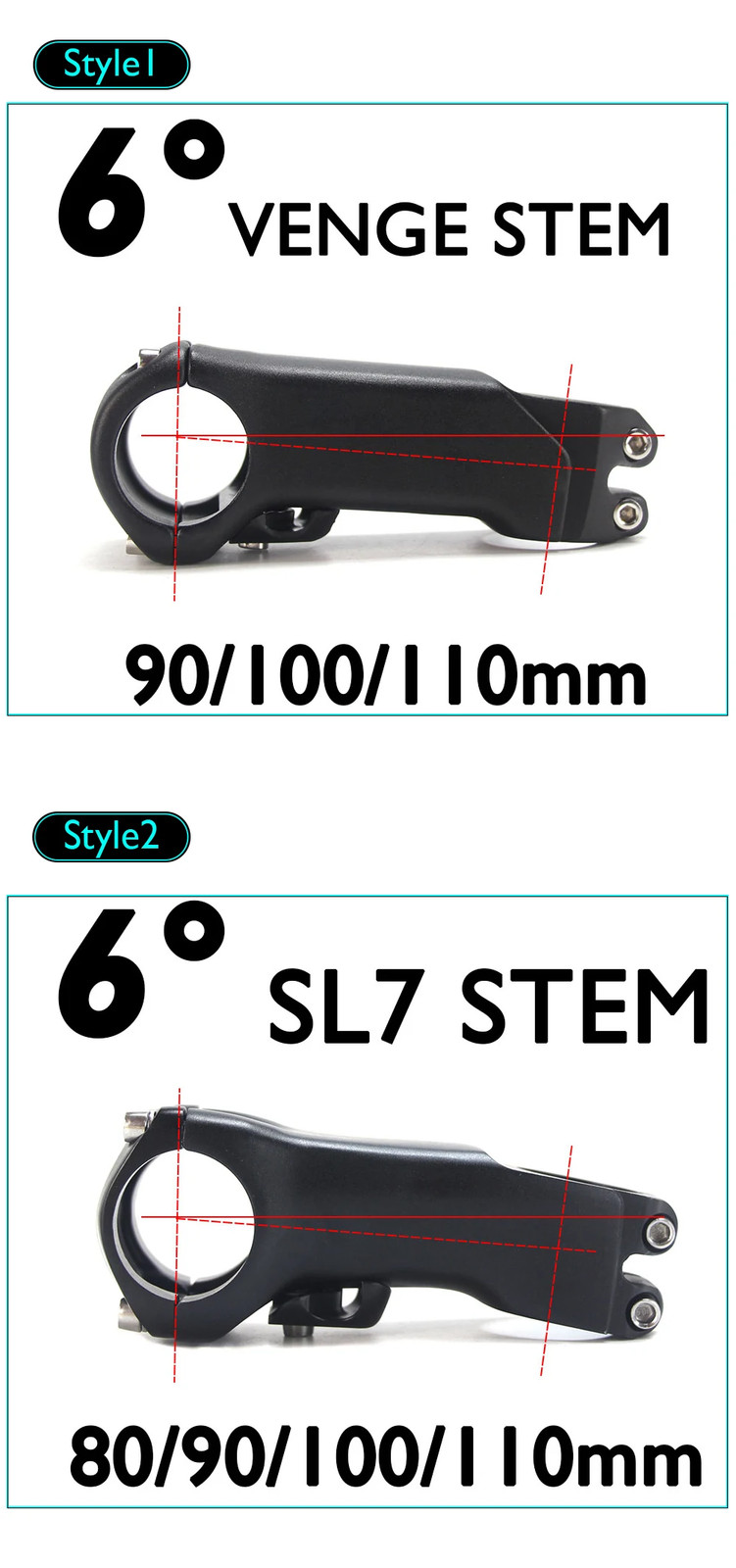 Road Bike Aluminum Alloy Stem 28.6/31.8mm*80-110mm Bicycle Handlebar Stand