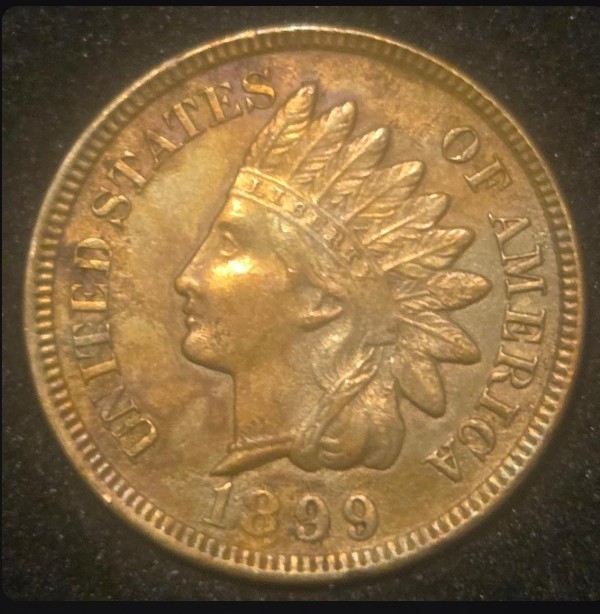 1899 Indian Head Cent - Nicely Struck Colorful Example - FREE SHIPPING