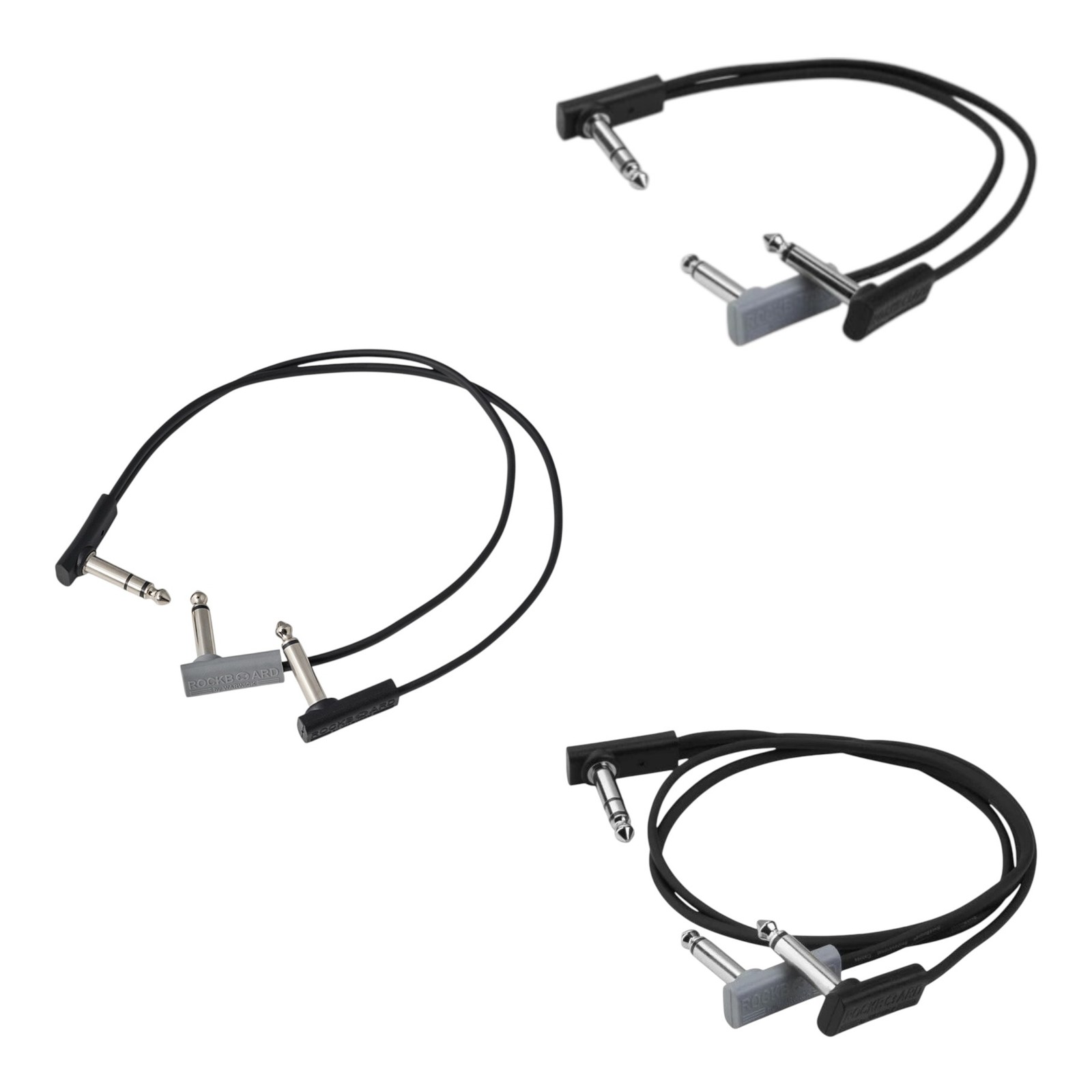 Stereo Split Kit RockBoard Flat Patch Y Splitter Cable Pack (20cm, 30cm, 50cm)