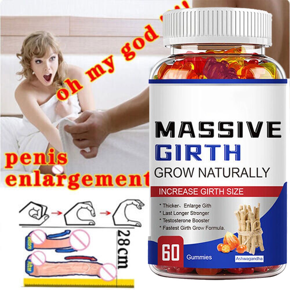Male Enhancement Gummies Booster & Thicker Last Longer Stronger Bigger 60 Gummy