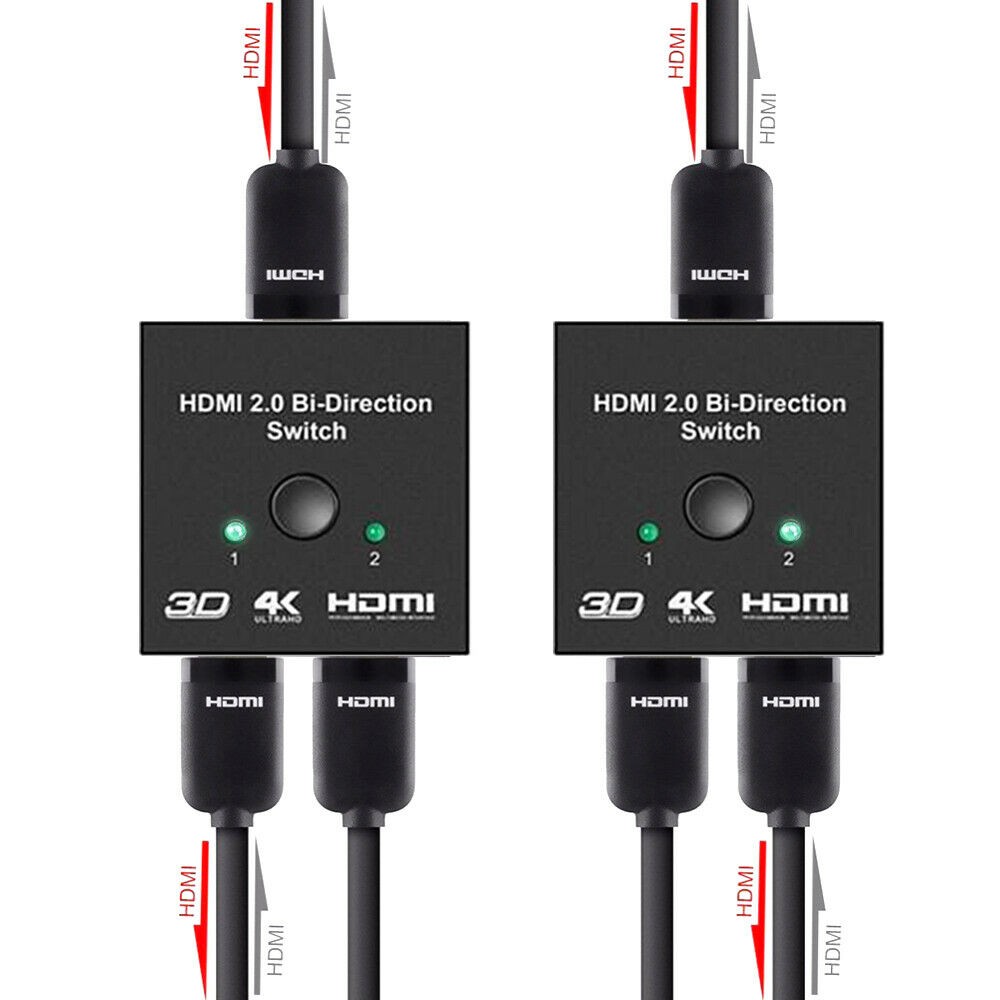 HDMI Switch 2-port 4K Black