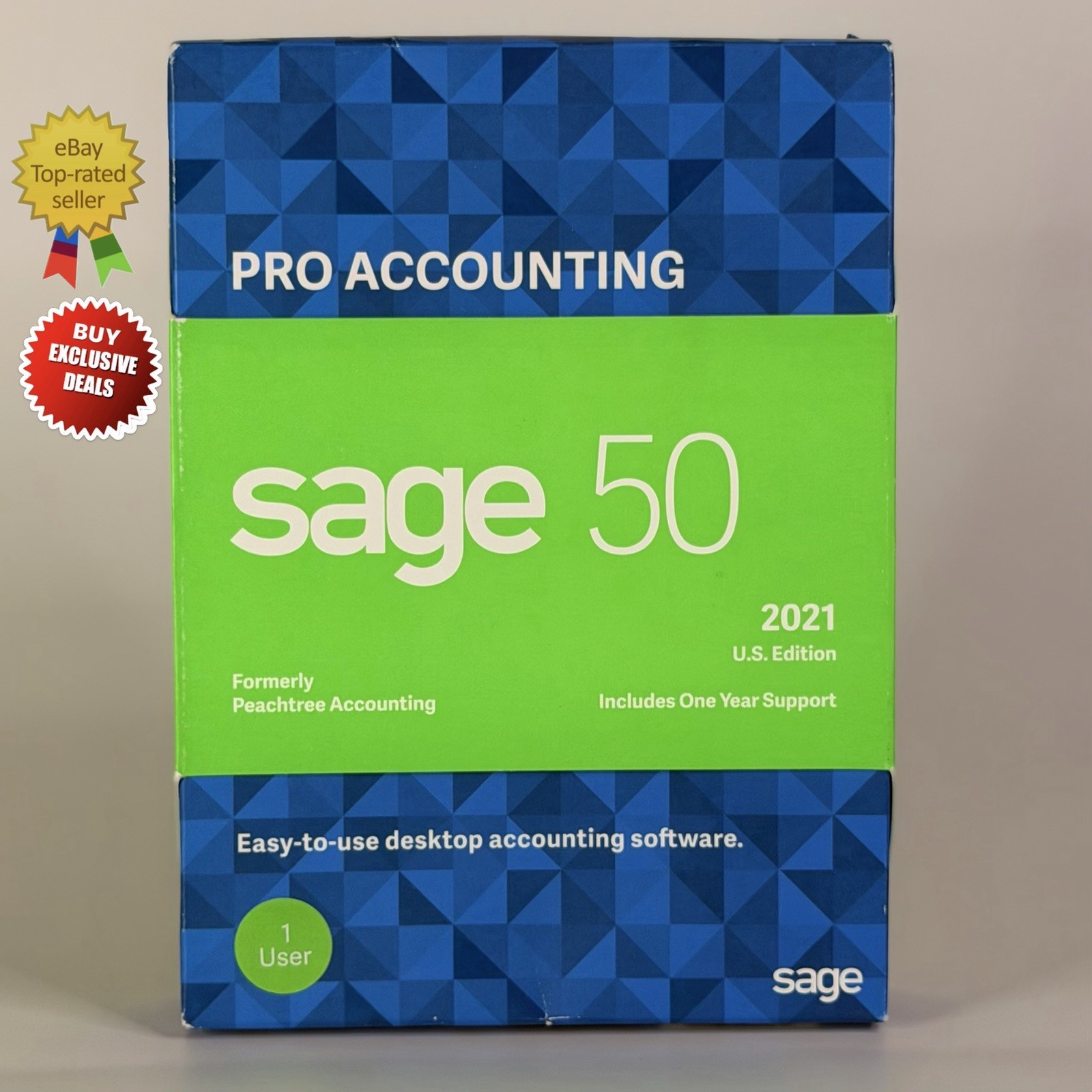 NEW SAGE 50 Pro Accounting 2021 U.S Business Bookkeeping Windows 1 User - SEALED
