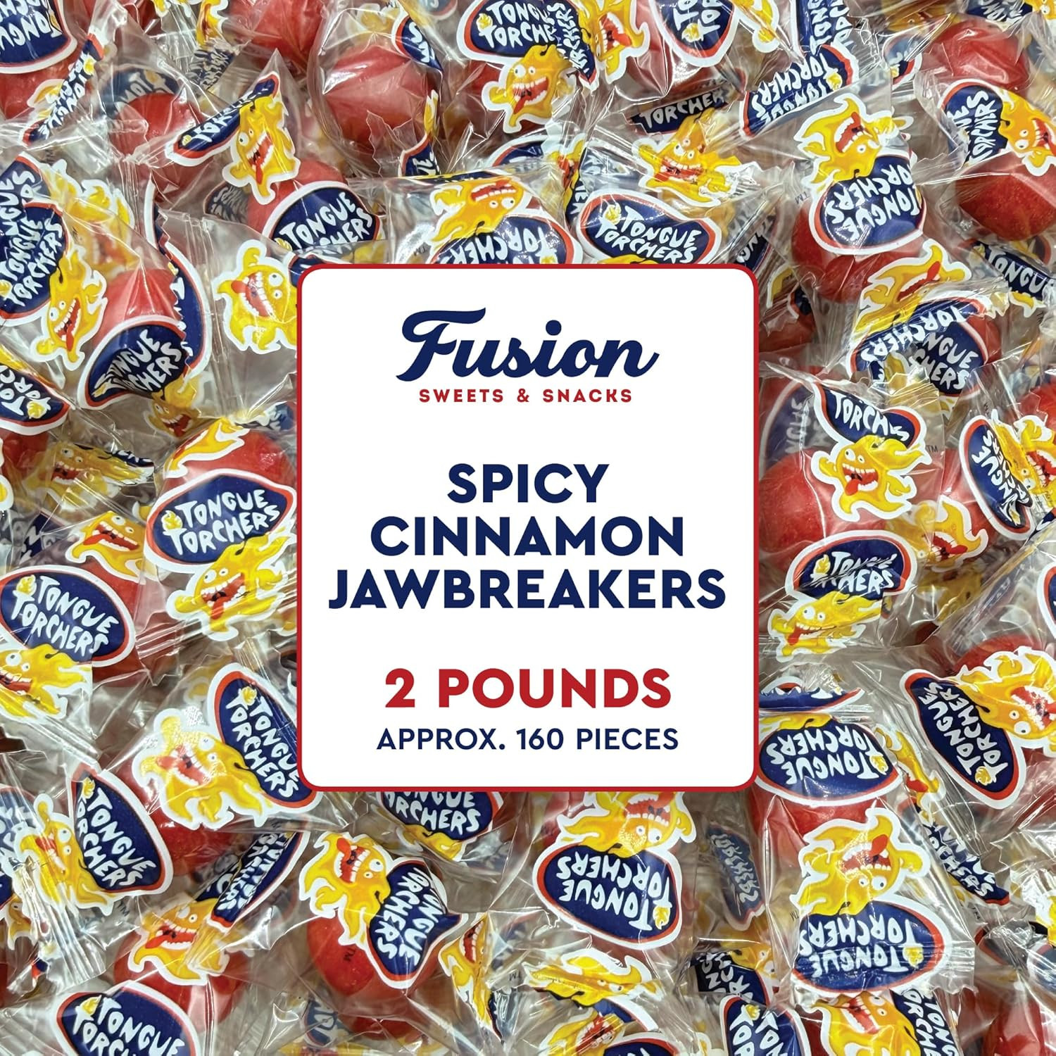 Spicy Cinnamon Jawbreakers – 2 Pounds, Tongue Torchers Fireballs, Individually W