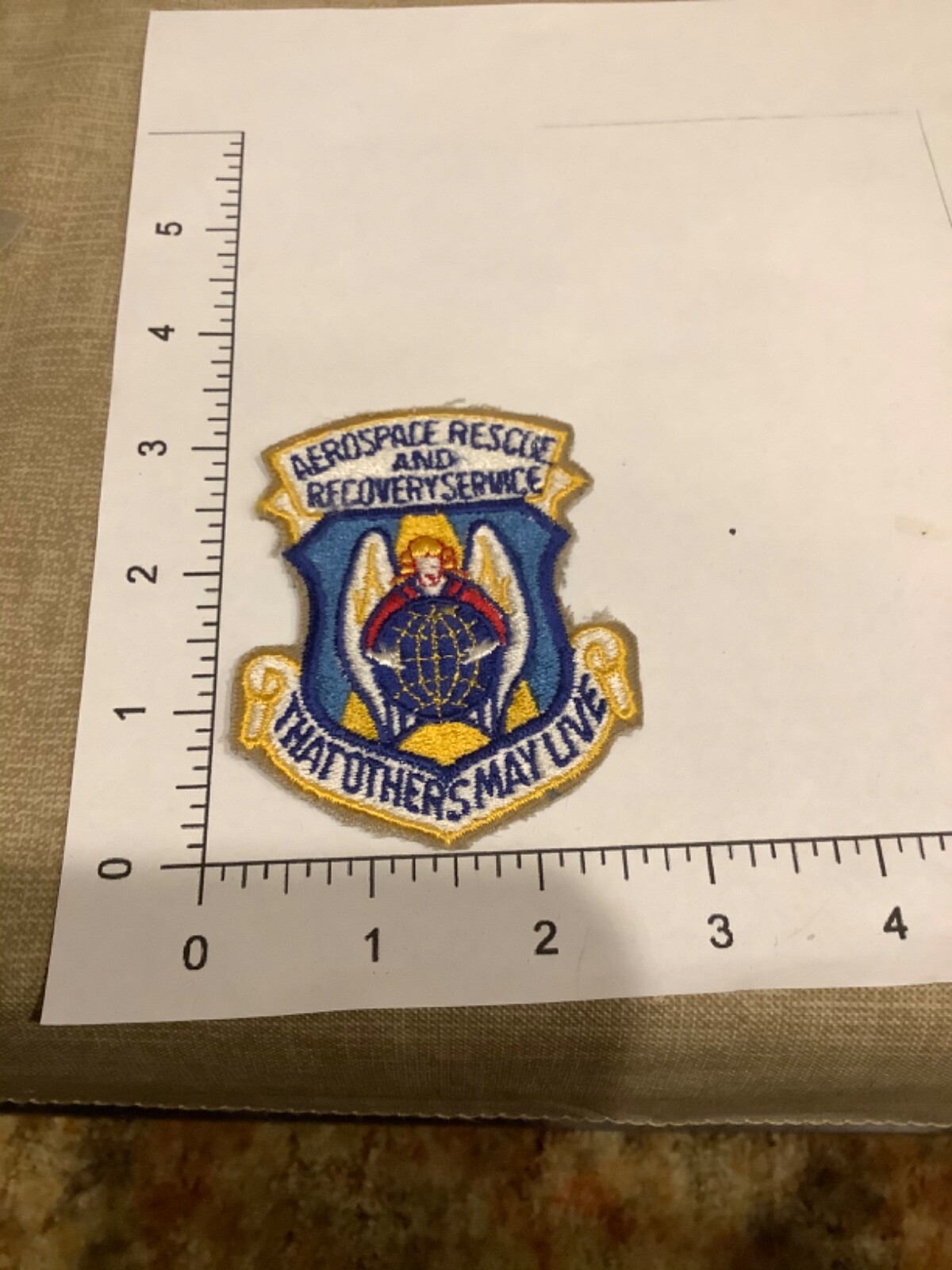 VINTAGE U.S.A.F. AEROSPACE RESUE AND RECOVERY SERVICE SQUADRON PATCH A