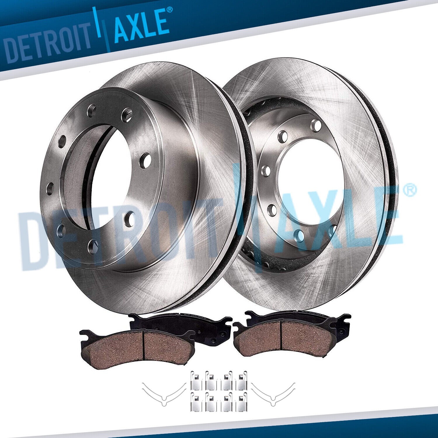 13.03" Front Disc Rotors Brake Pads for 1999-2004 Ford F-350 F-250 Super Duty