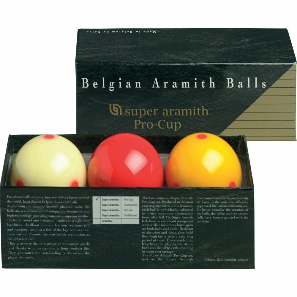 Aramith Super Pro Cup Carom Pool Ball Set