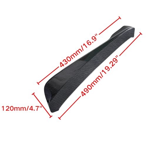 Pair of Rear Bumper Diffuser,Car Side Skirt Lip Splitter Canard Protector Black
