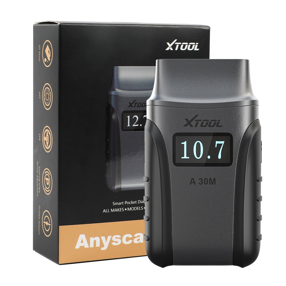 USED XTOOL A30M OBD2 Scanner Code Reader Full System Car Diagnostic Tool NEWEST