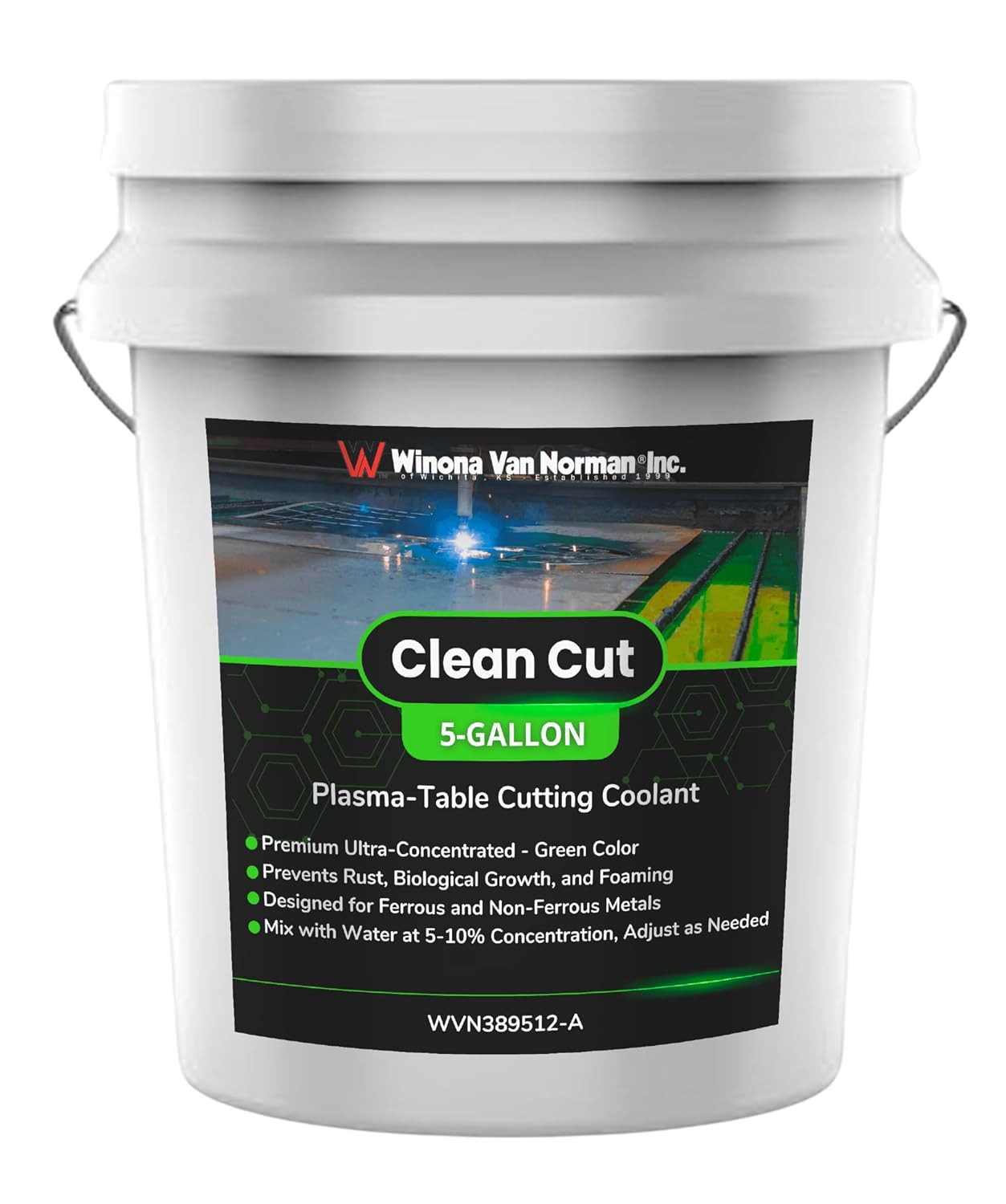 Clean Cut | Plasma-Table Cutting Coolant | Premium Ultra-Concentrated | Green Co