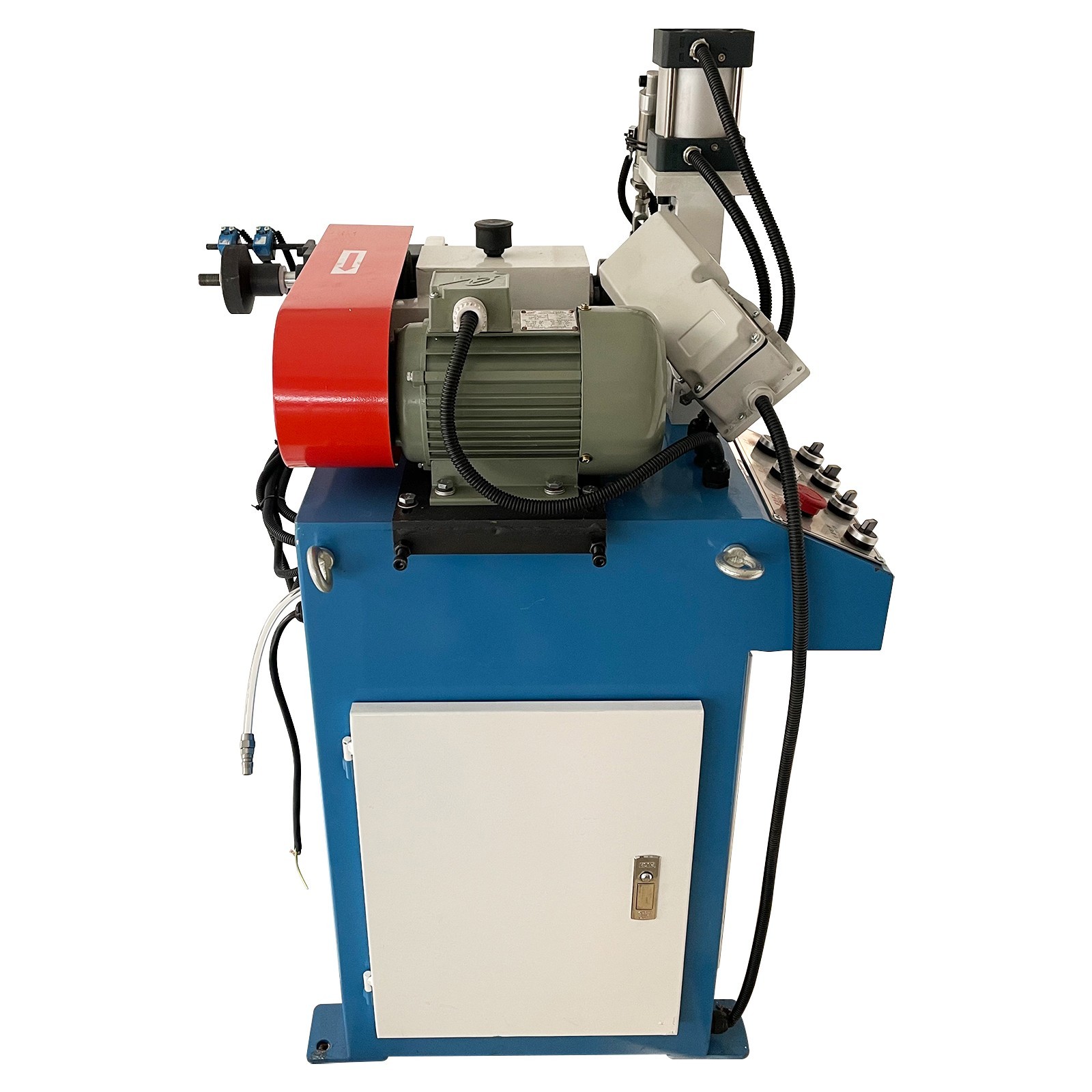 220V 0.75KW 3PH Single Head Pneumatic Chamfering Machine Burr Removal Machine