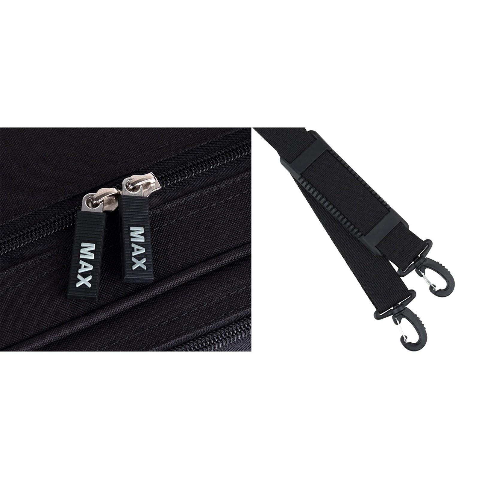 MAX 4/4 Full Size Lightweight Violin Case, Black, Model MX044