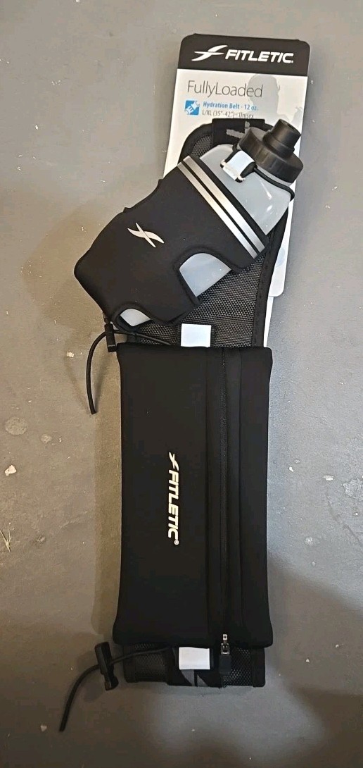 Hydration Fully Loaded Hydration Belt With 12oz Water Bottle Size Large 35"-42"