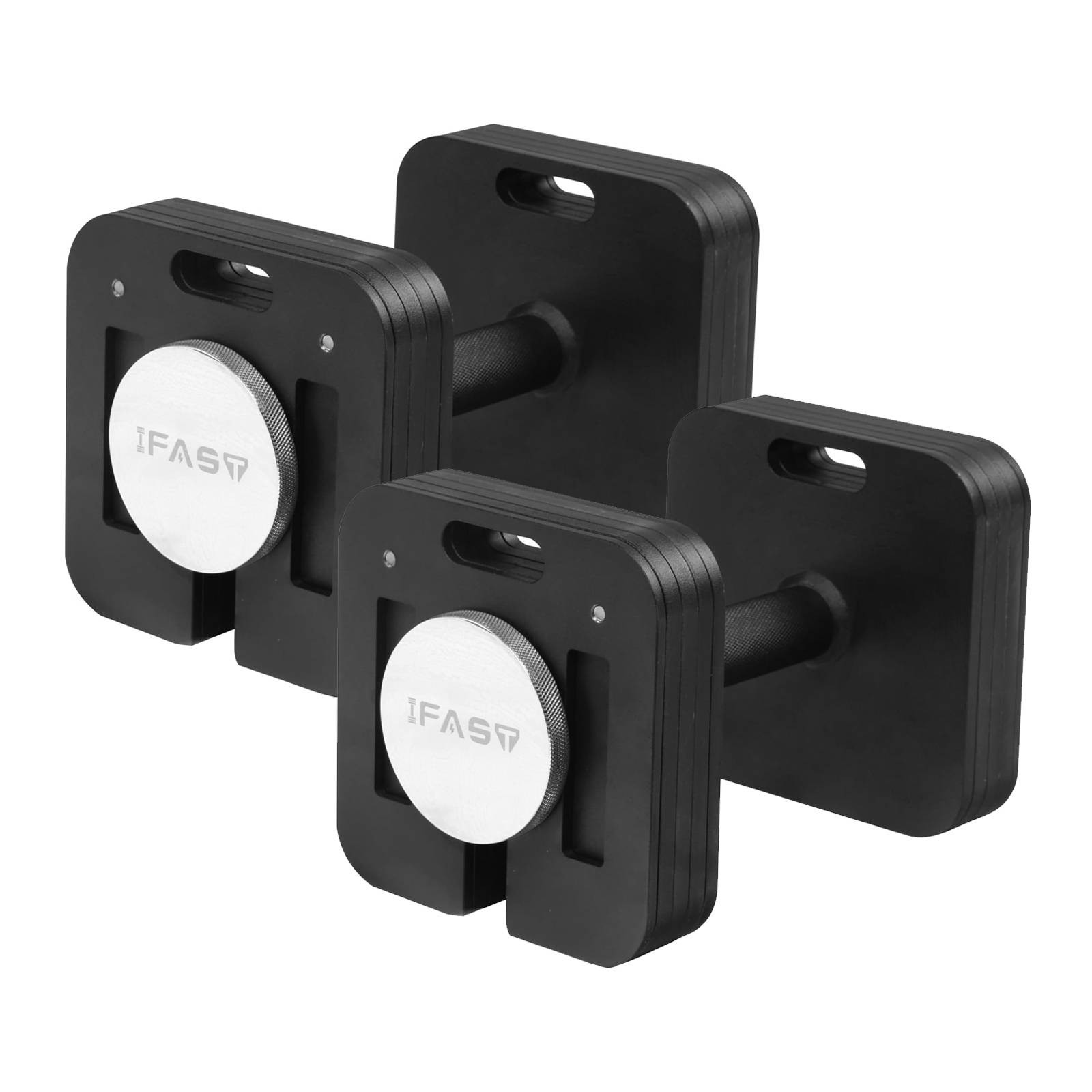 1x 2x 80LBS Square Dumbbell 9 in 1 Adjustable Weight Set Body Building Training