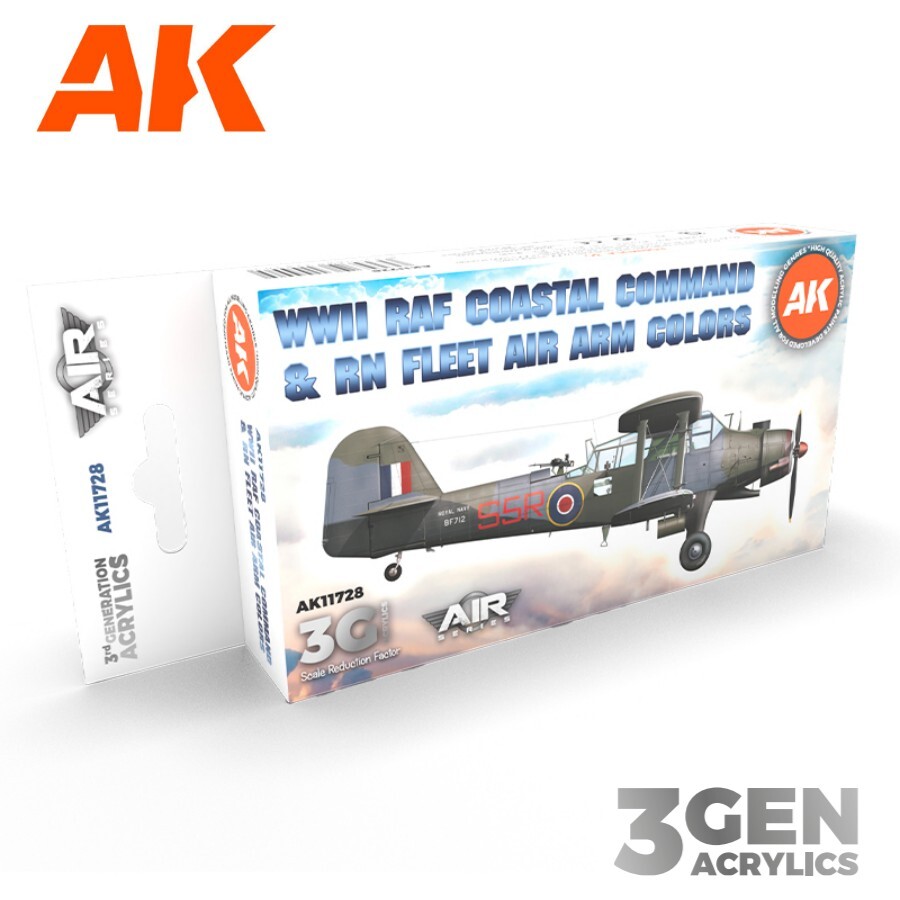 AK Interactive: WWII RAF Coastal Command & RN Fleet Air - Paint Set - AK11728