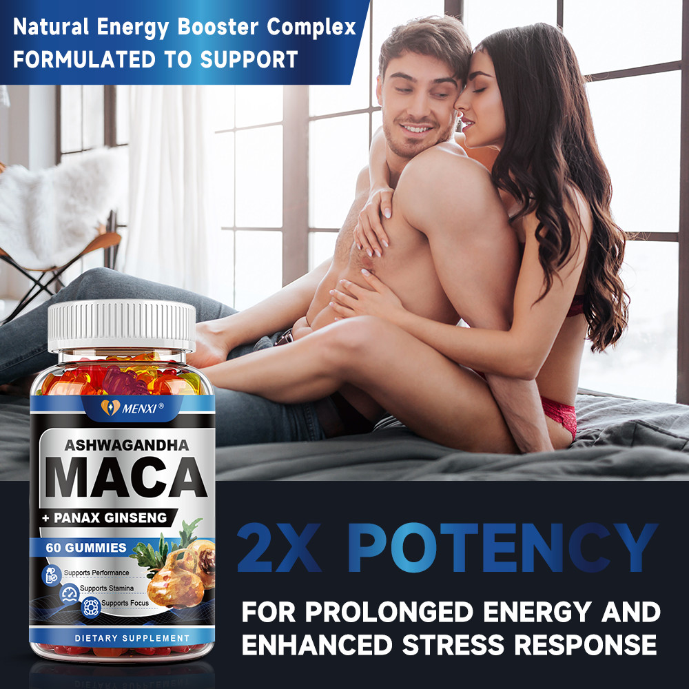 Male Enhancing Libido 60 Gummies - Maca Root,Massive Girth Enlargement Support