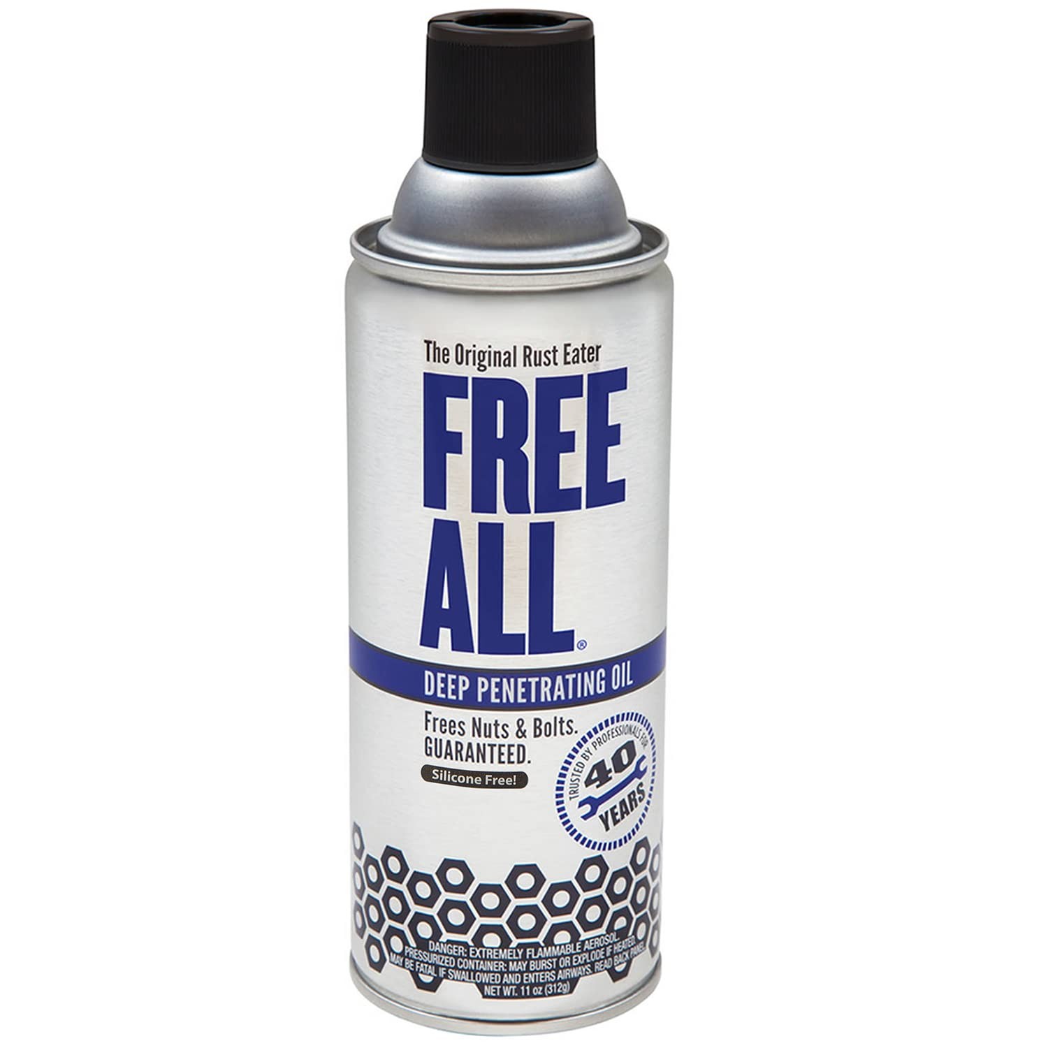 Free All Rust Eater Deep Penetrating Oil, 11 oz Aerosol – 11 Ounces, White