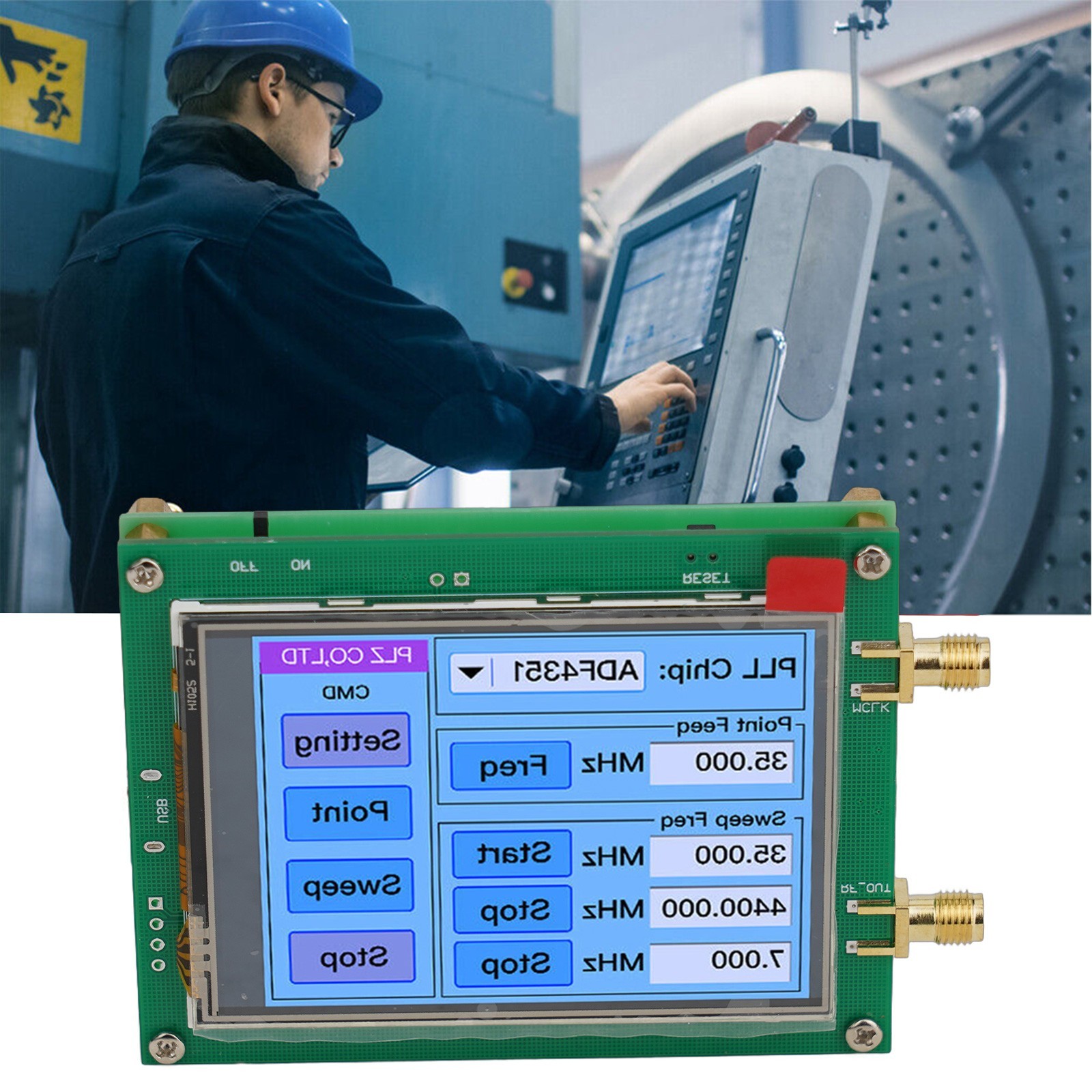 ADF4351 35M 4 4G Touch Screen RF Signal Generator With PLL Sweep Function