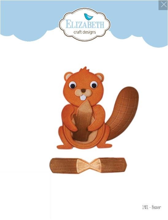 NEW ~ Elizabeth Craft Designs Die Set - 1931 Beaver