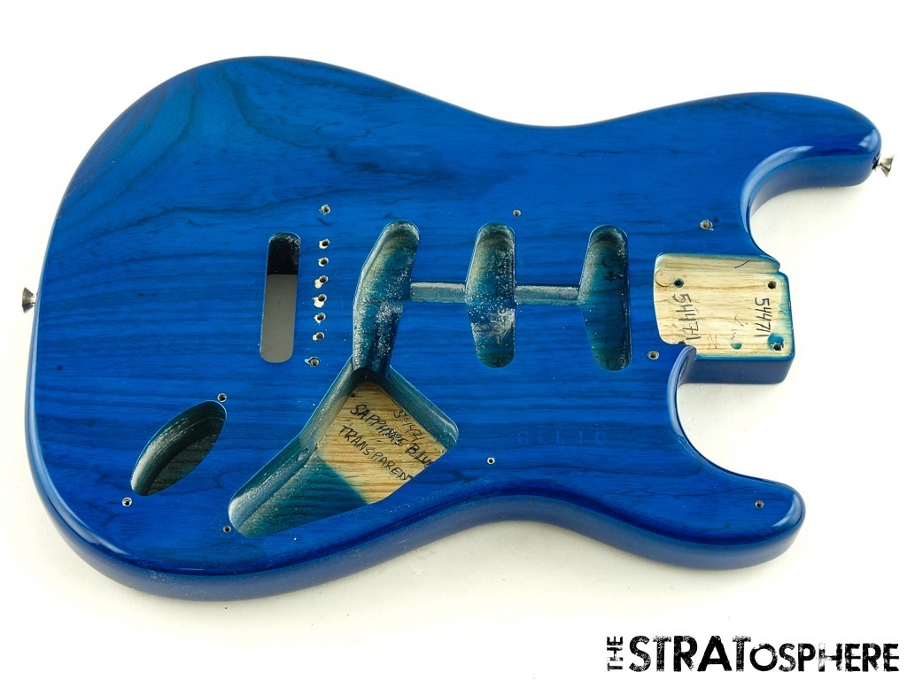 Fender Custom Shop 70th Annie 54 Strat NOS BODY Ash Sapphire Blue Transparent