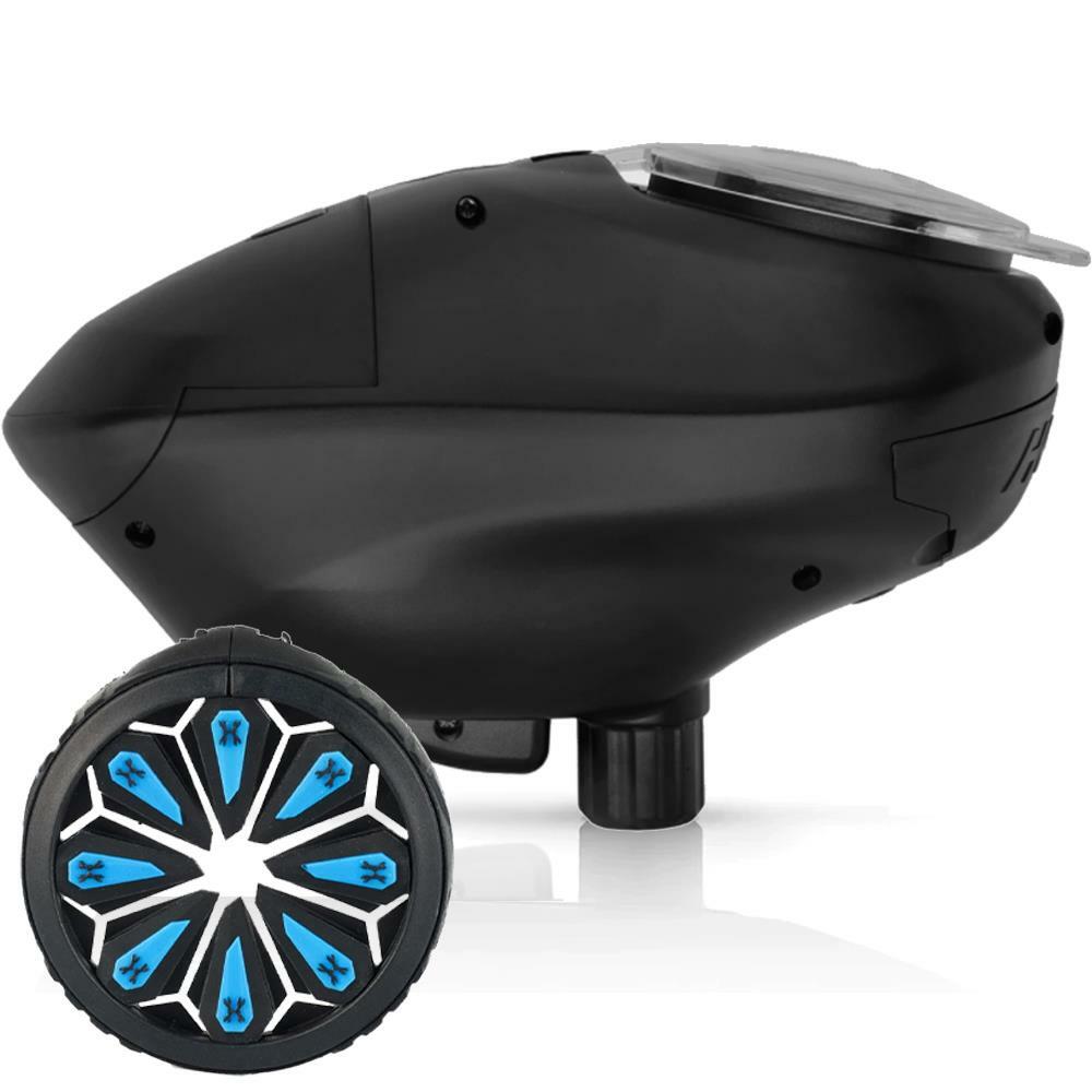 HK Army Speed Electronic Paintball Loader with Epic Speed Feed - Sapphire
