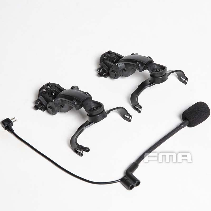 FMA Tactical Headset Helmet ARC Rail Bracket Adapter AMP Bridge COMTAC3 Headset