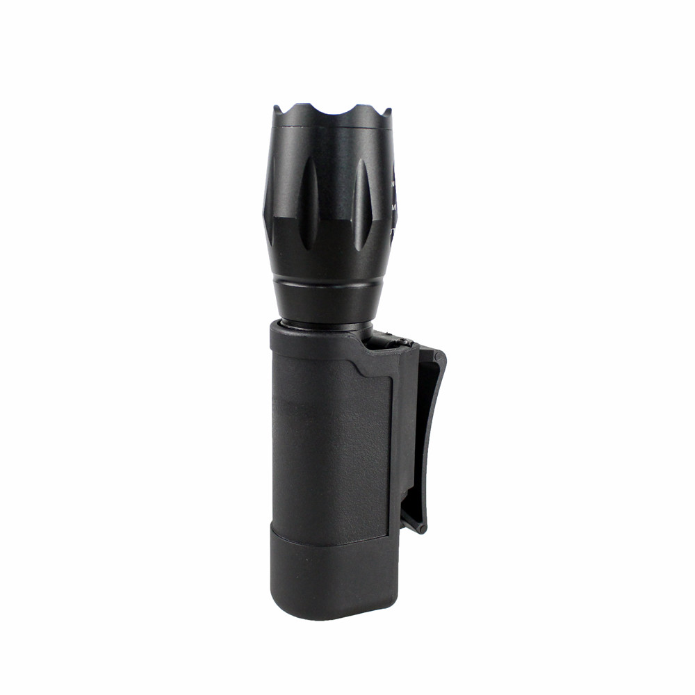Tactical Flashlight Pouch Torch Holder Quick Release Belt Clip Camping Holster