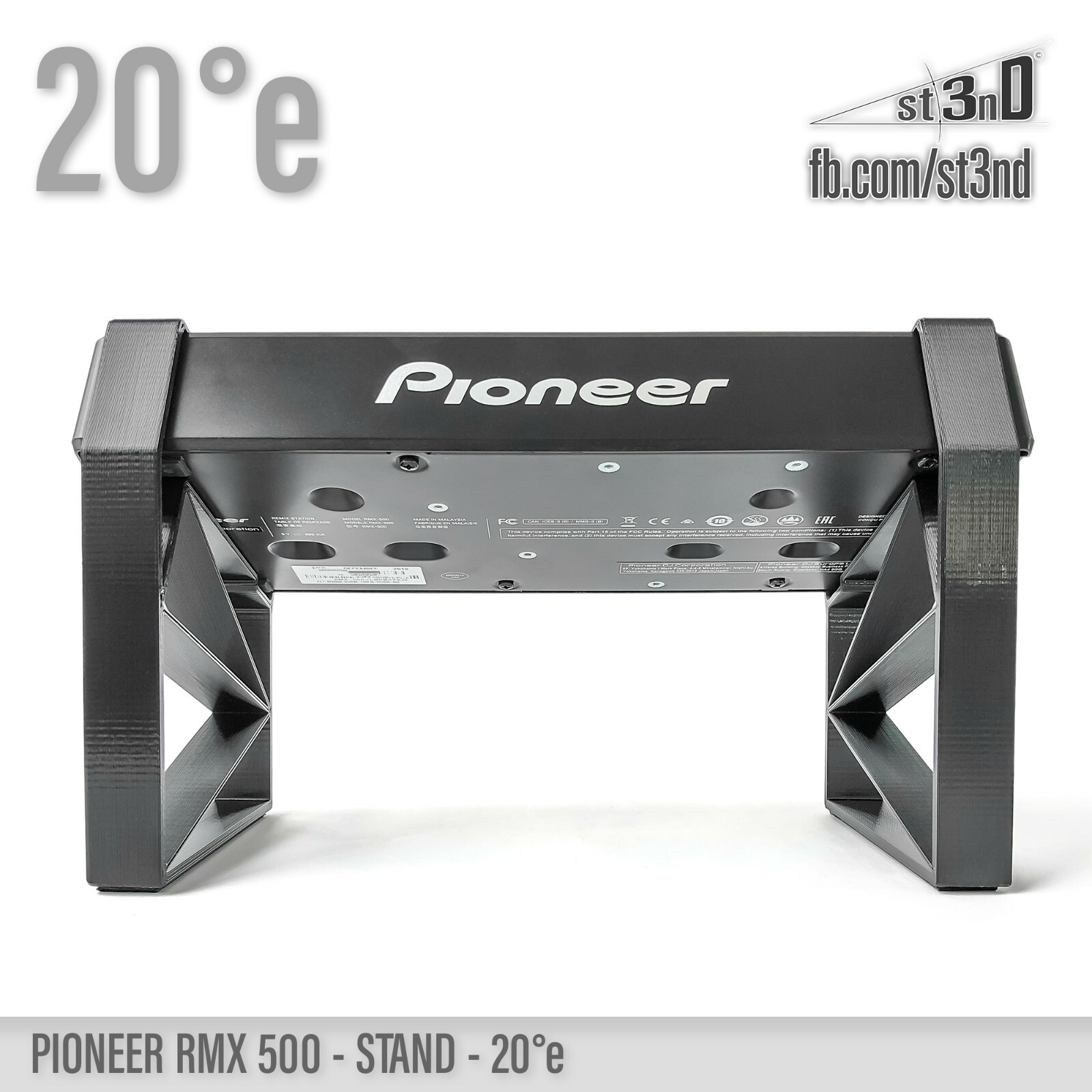 STAND for PIONEER RMX-500 20° elevated - 3D printed - 100% Buyer Satisfaction