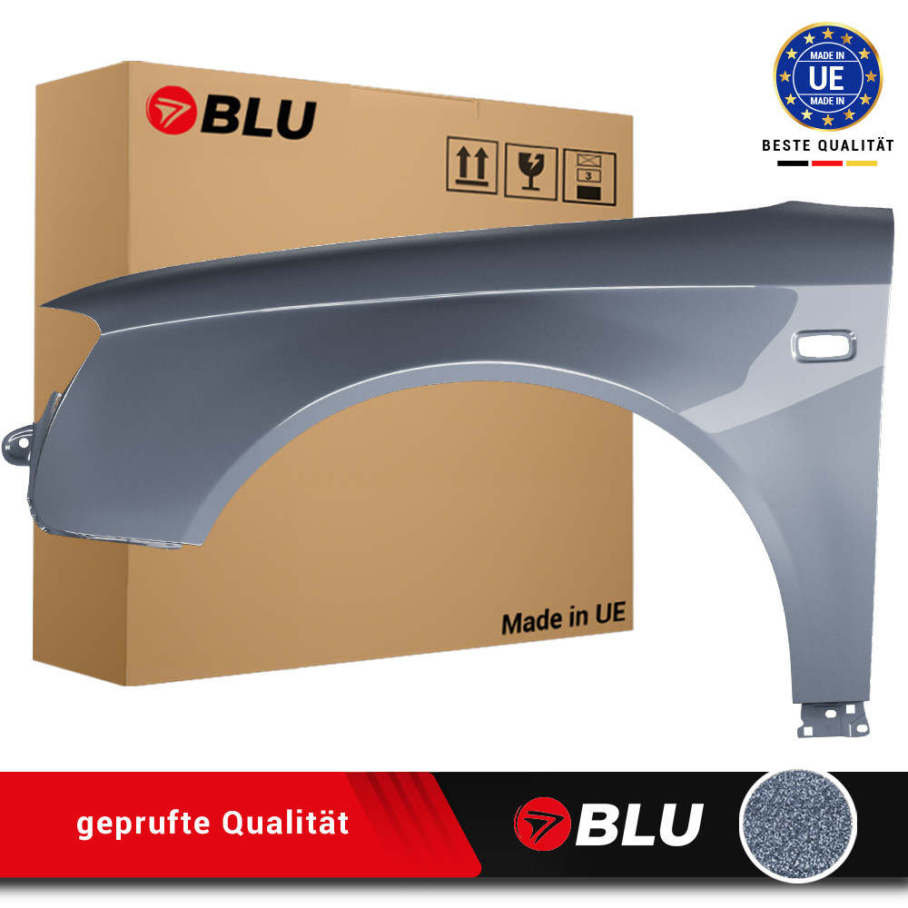 Fender For Audi A4 B7 LY7G Left Grey 04-08 Front Painted New