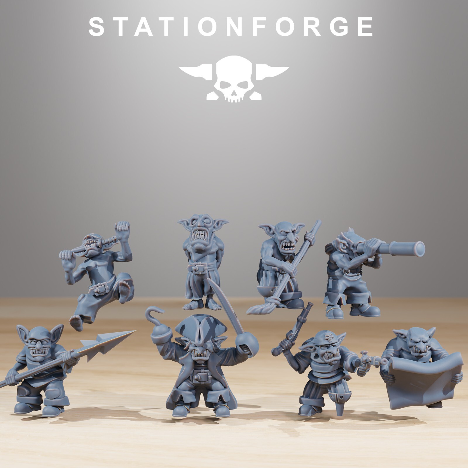 Orc Gob Short Pearl Battle Crew, Gobboz, Stationforge