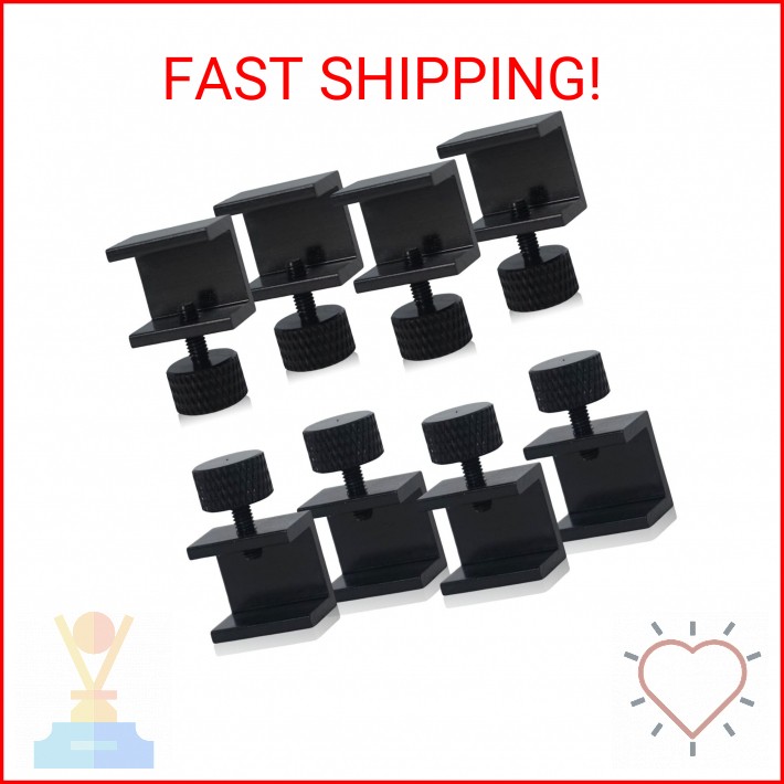 8PCS 3D Printer Glass Bed Clips, 3D Printer Lattice Glass Fixing Clamp, Hot Bed