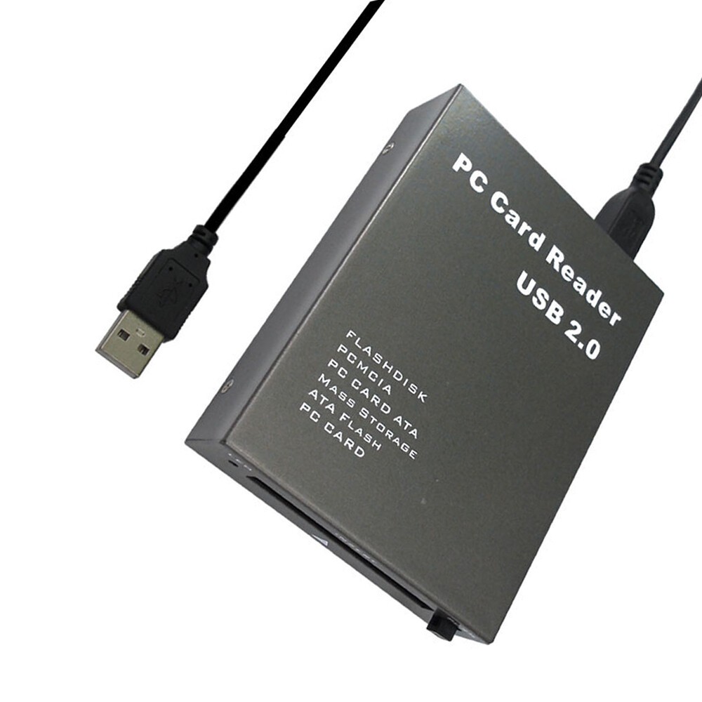 USB 2.0 to PC ATA PCMCIA Adapter Flash Disk Memory Card Reader Plug & Play USgJ