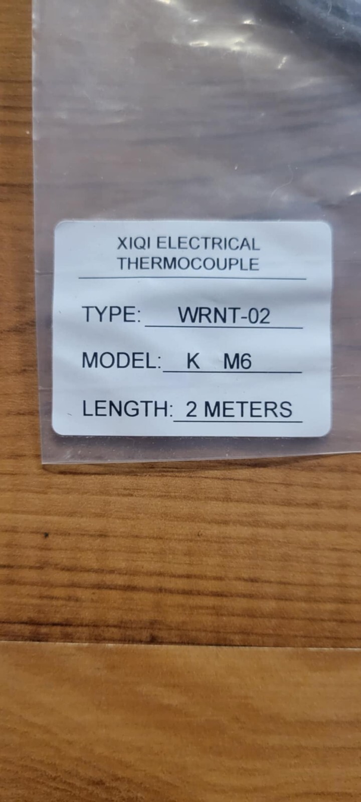 M6 Screw Fine Thread Type K Thermocouple Temperature Sensor Wire 0-400℃