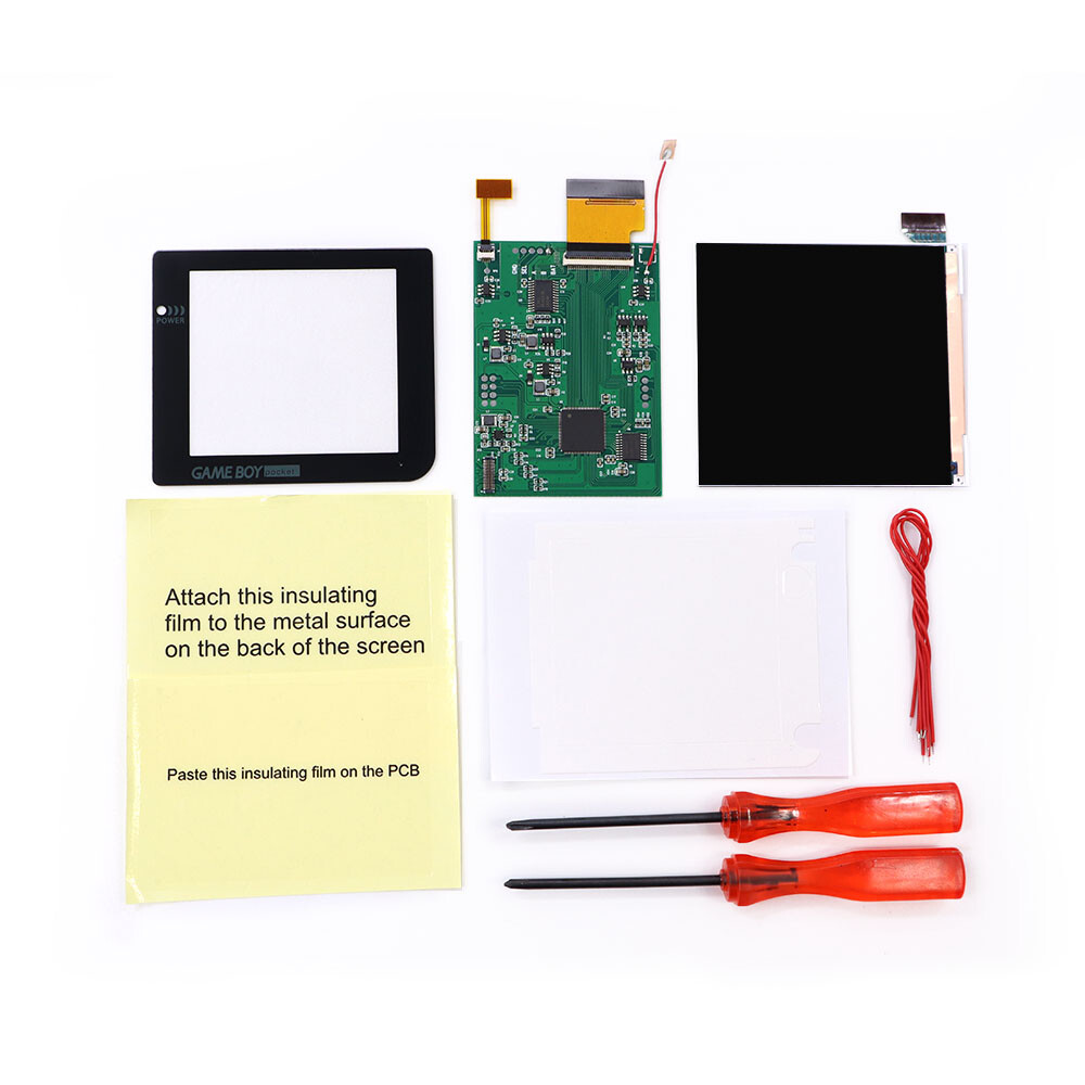 OSD Version GameBoy Pocket GBP IPS Backlight LCD Retro Pixel Kits+Pre-cut Shell
