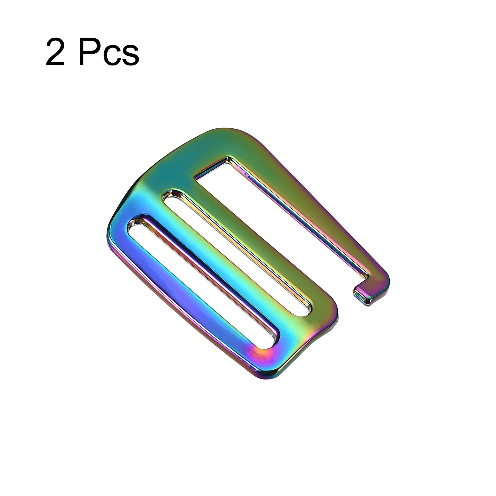 1.5" Webbing Release G Hook Buckle Adjuster for Backpack Strap, 2Pcs Multicolor