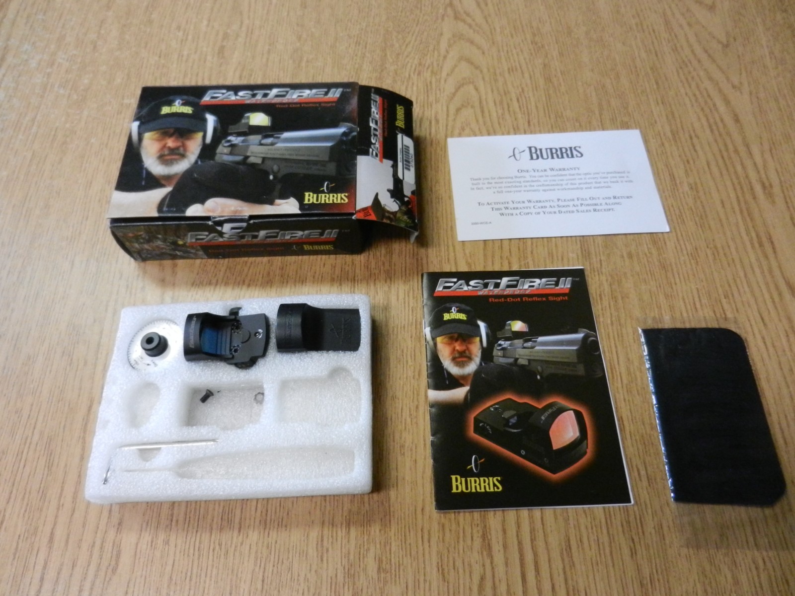 Burris Fast Fire II Red Dot Reflex Sight W/ Picatinny Mount 300232 W/ Box Used