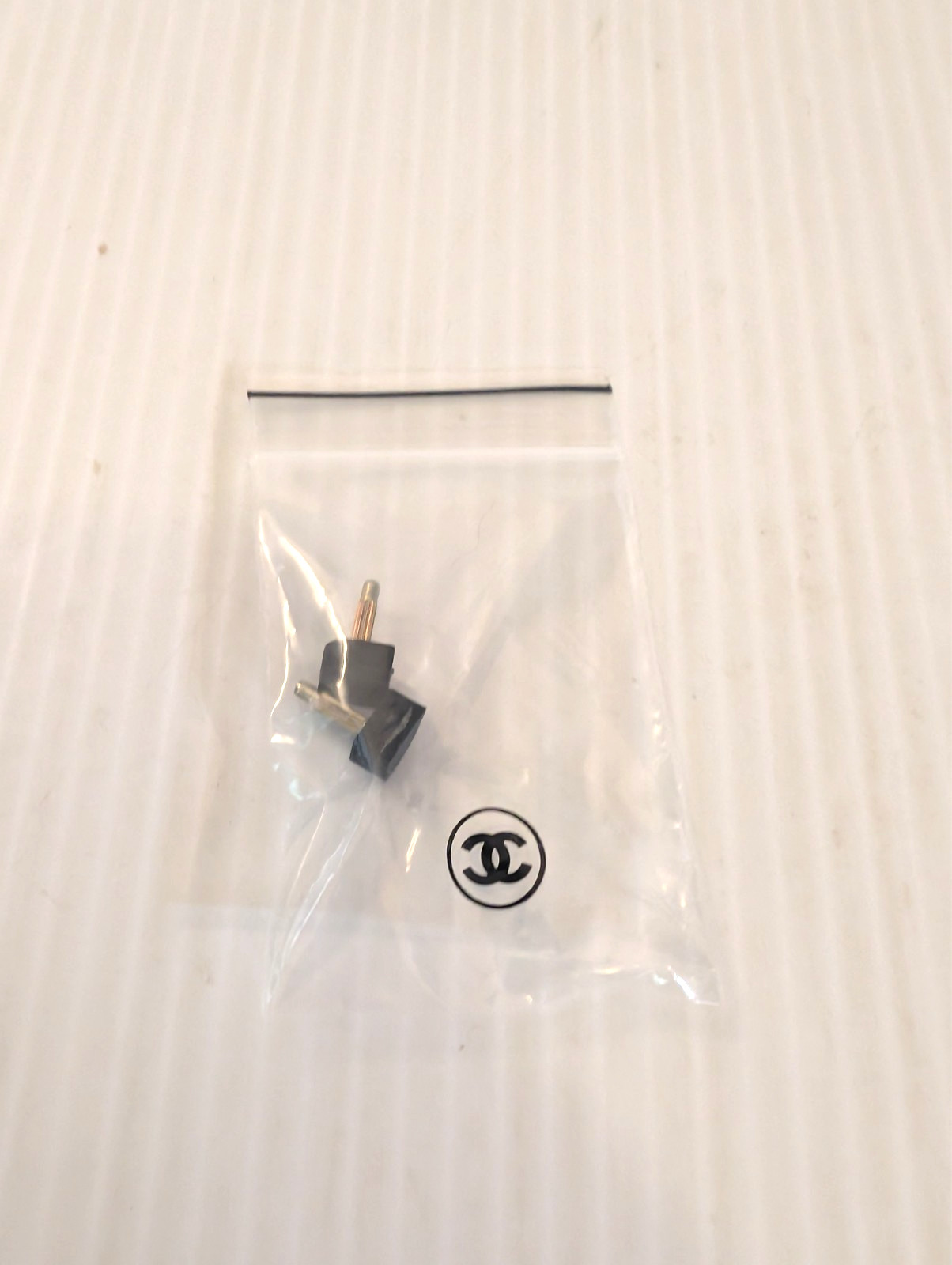 NEW CHANEL Black Tip Stiletto Heel Replacement Taps Tips