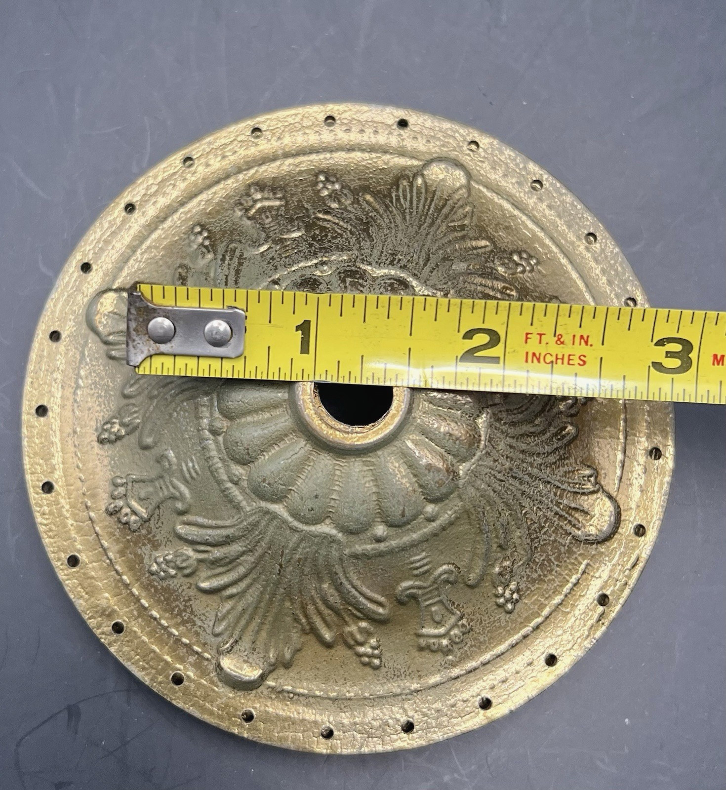 VTG 2 matching solid bronze decorative architectural embellishment rosettes Base